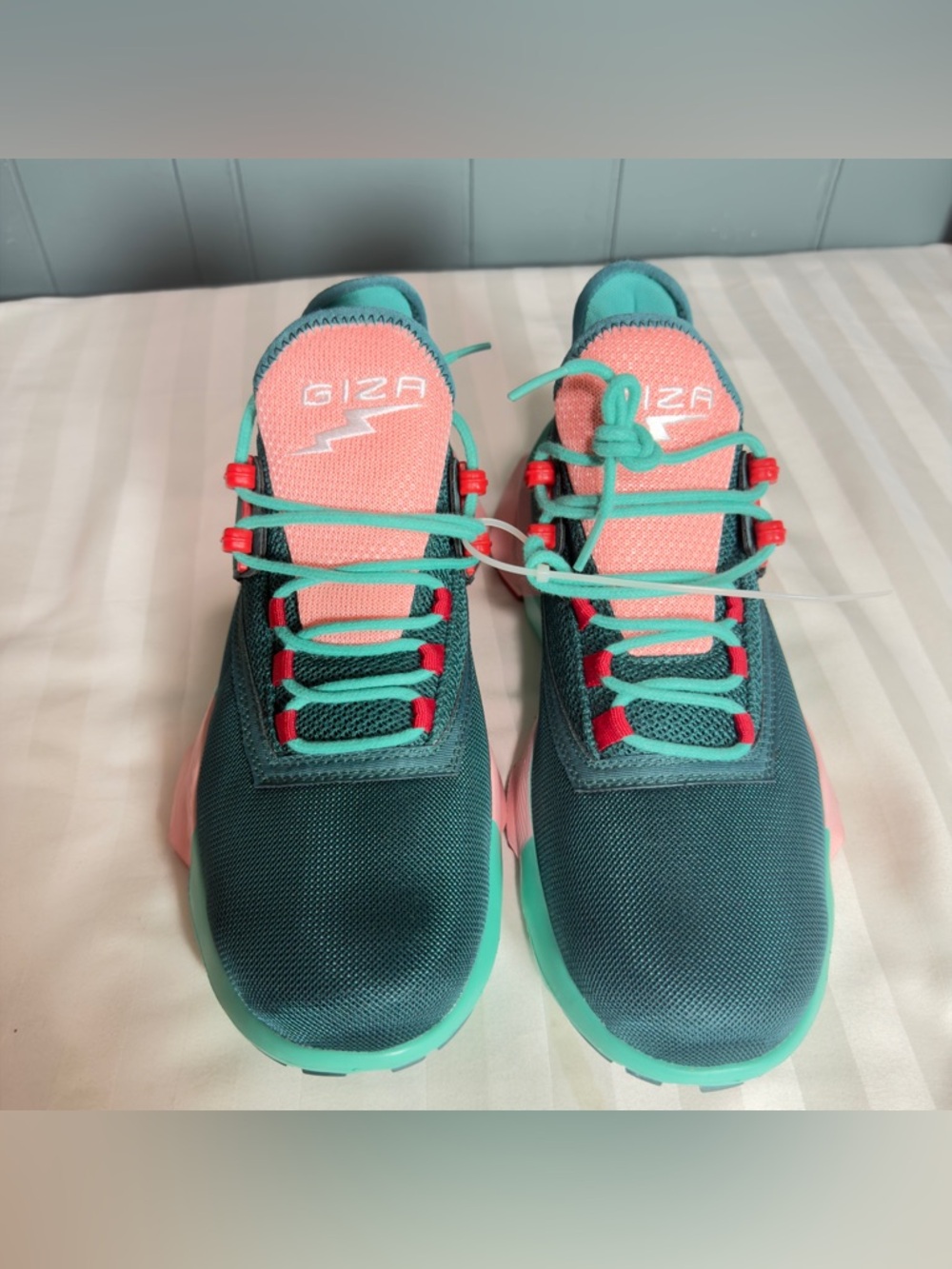 Men's Teal & Pink Lightweight Sneakers